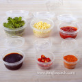 2OZ Transparent Disposable Plastic Sauce Cup
